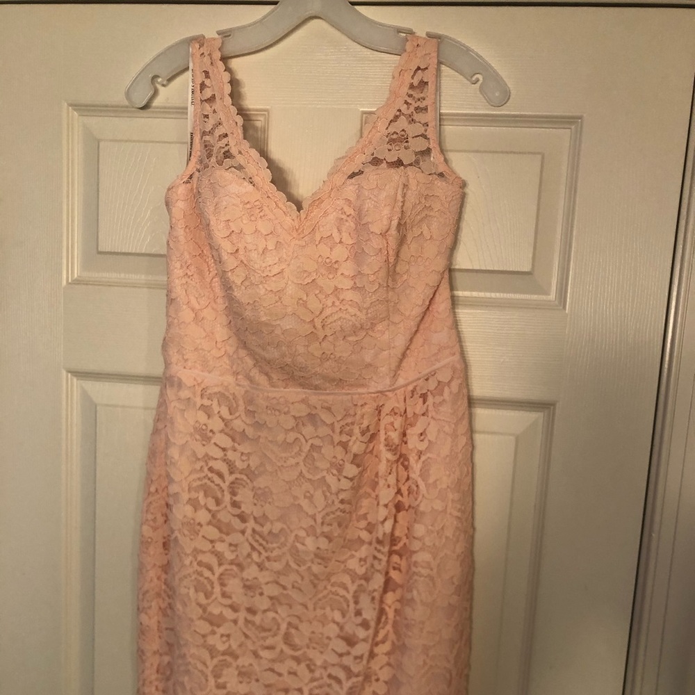 Pink Petal Short Lace Dress